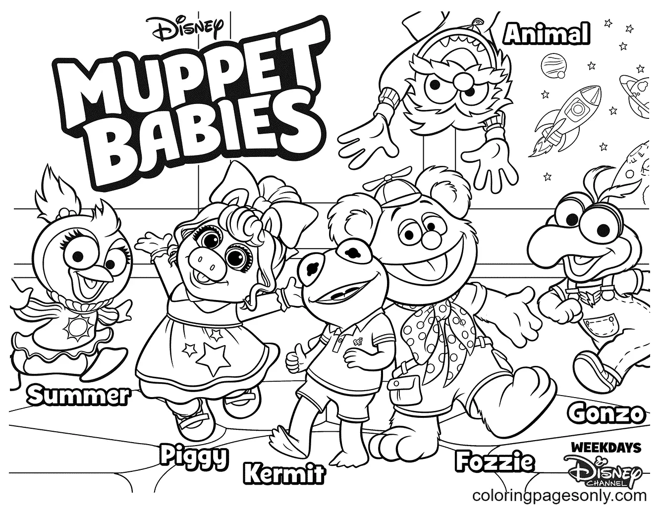 Muppet Babies Ausmalbilder 4