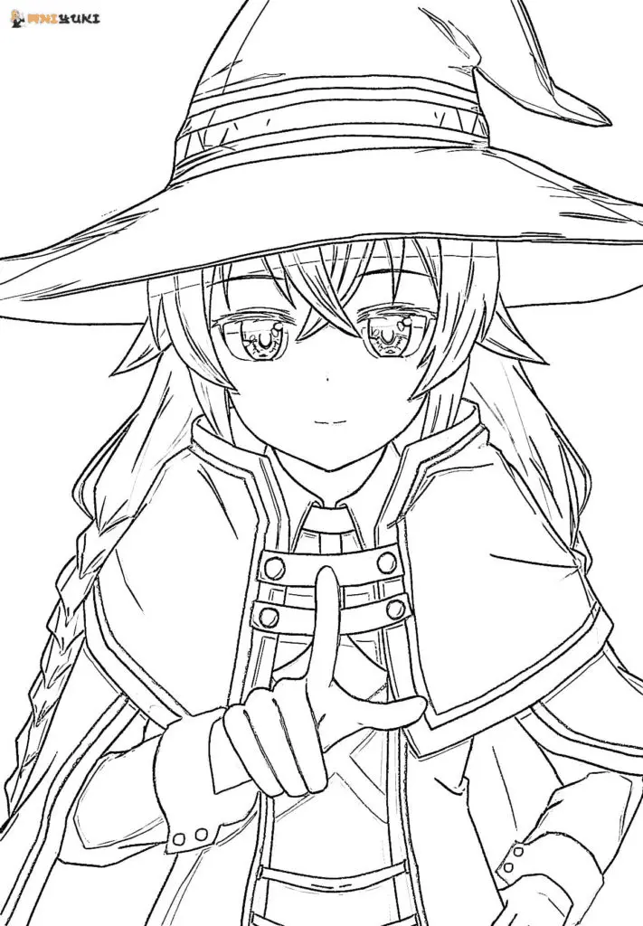 Mushoku Tensei Jobless Reincarnation Coloring Pages 10