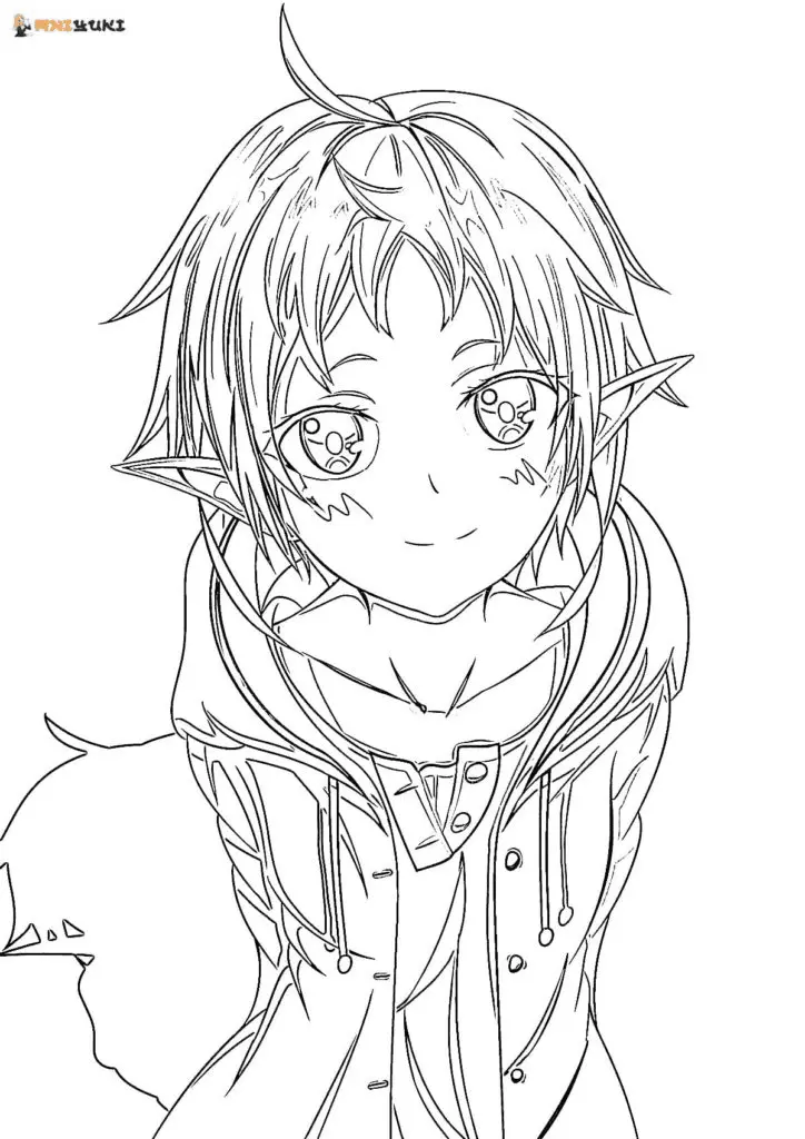 Mushoku Tensei Jobless Reincarnation Coloring Pages 11