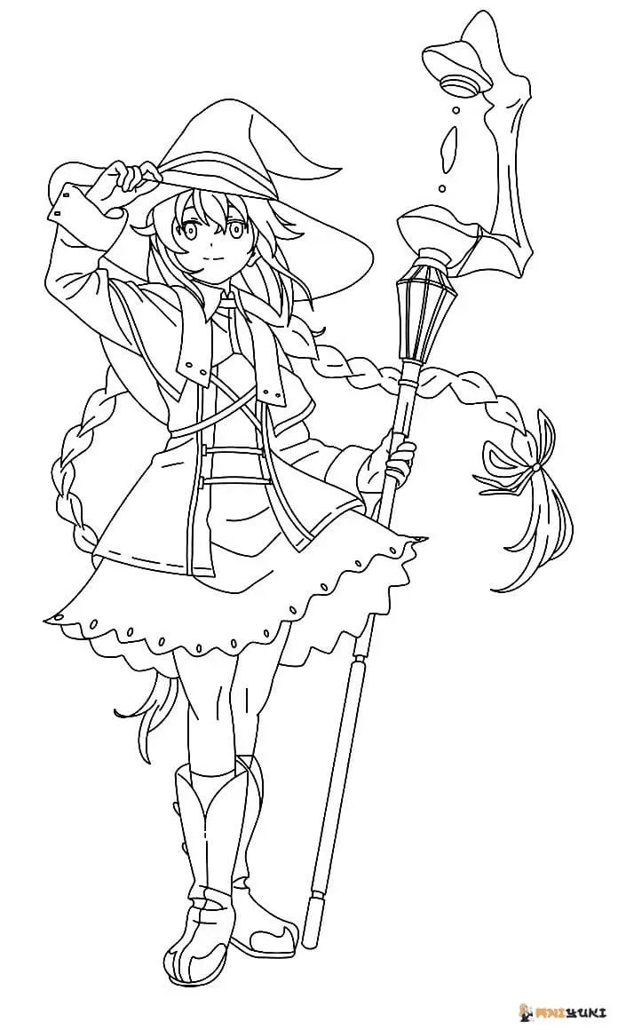 Mushoku Tensei Jobless Reincarnation Coloring Pages 14