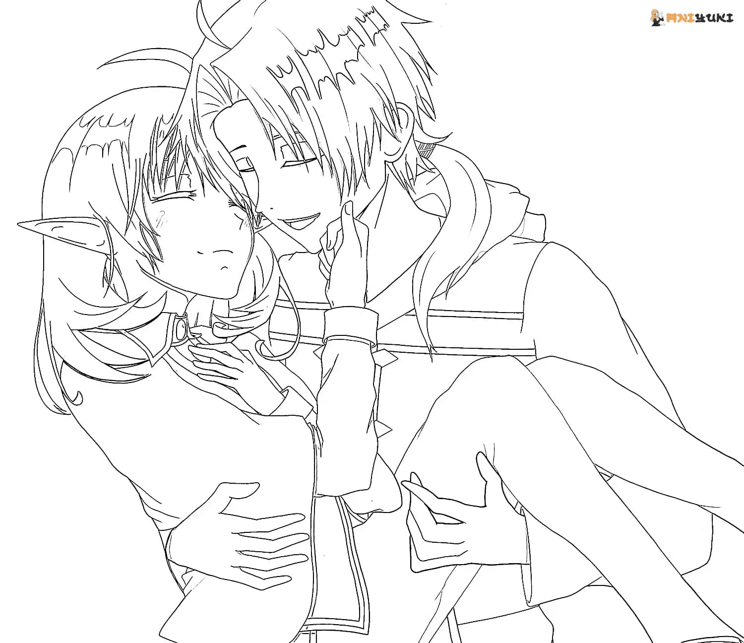 Mushoku Tensei Jobless Reincarnation Coloring Pages 17