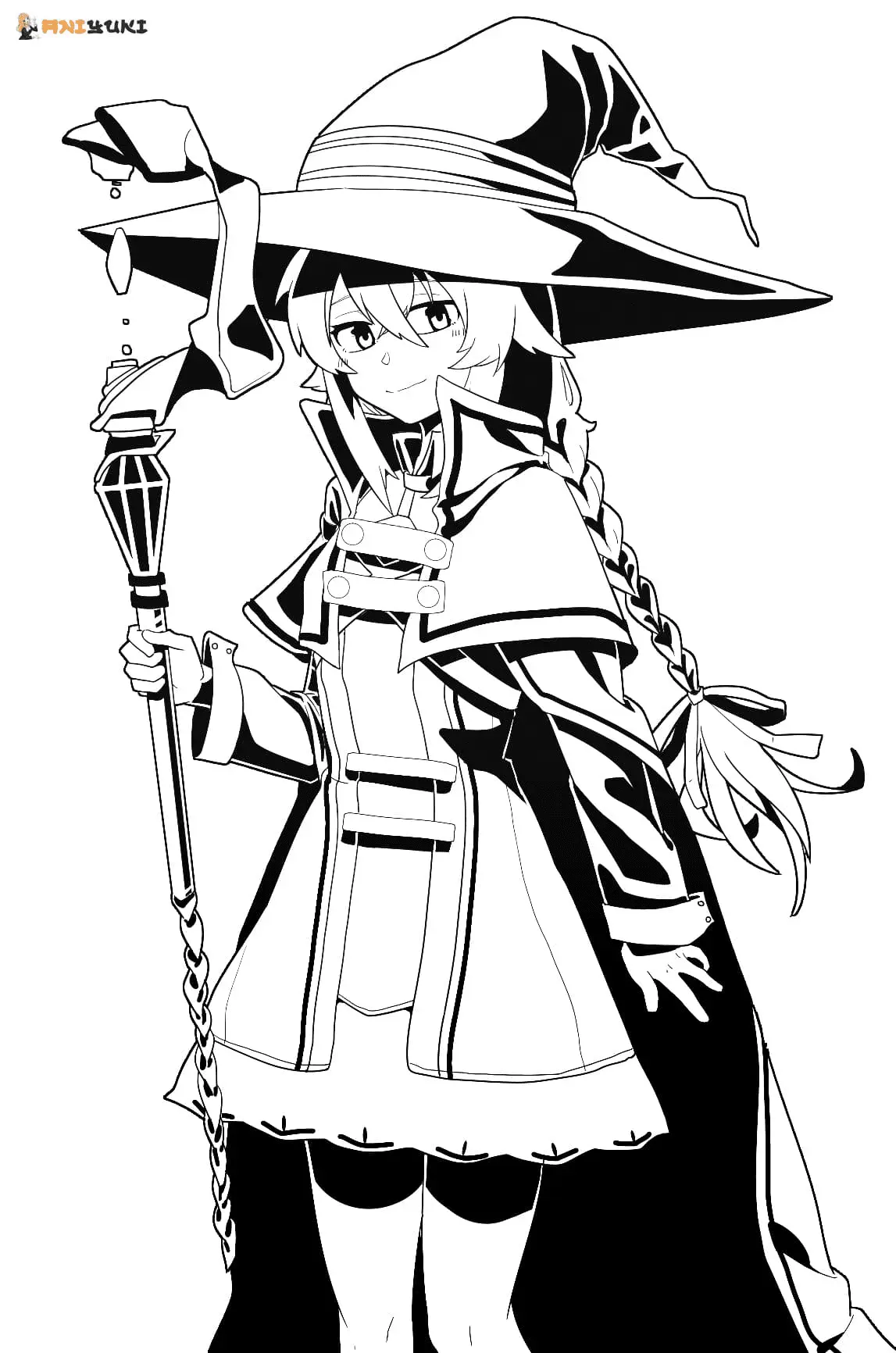 Mushoku Tensei Jobless Reincarnation Coloring Pages 21
