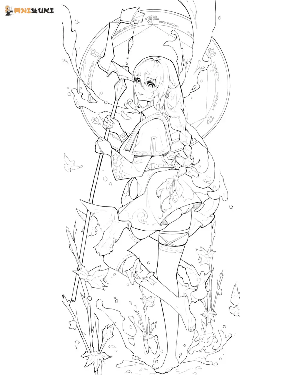 Mushoku Tensei Jobless Reincarnation Coloring Pages 26