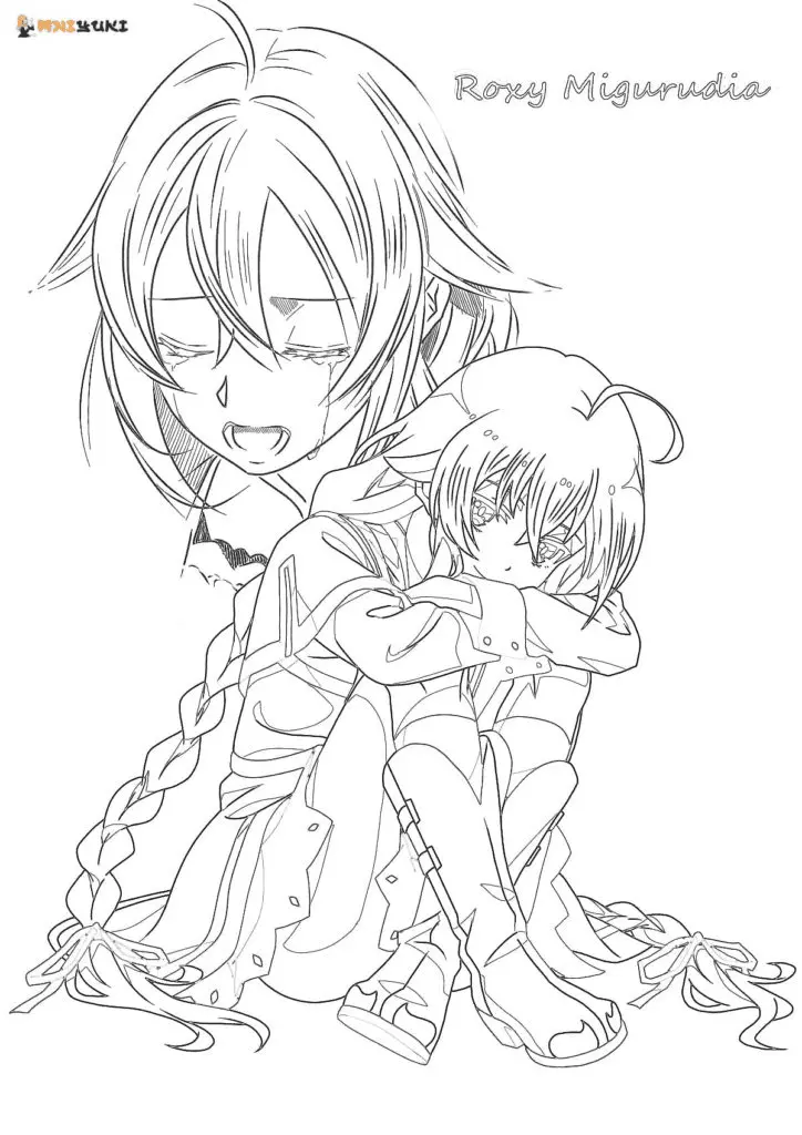 Mushoku Tensei Jobless Reincarnation Coloring Pages 31