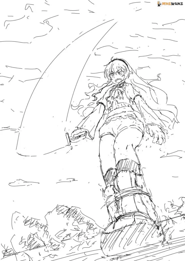 Mushoku Tensei Jobless Reincarnation Coloring Pages 37