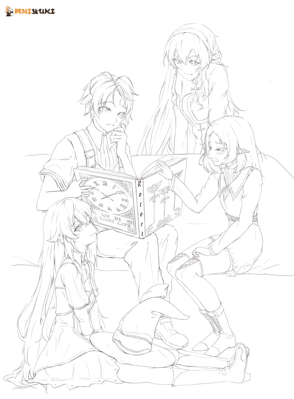 Mushoku Tensei Jobless Reincarnation Coloring Pages 38