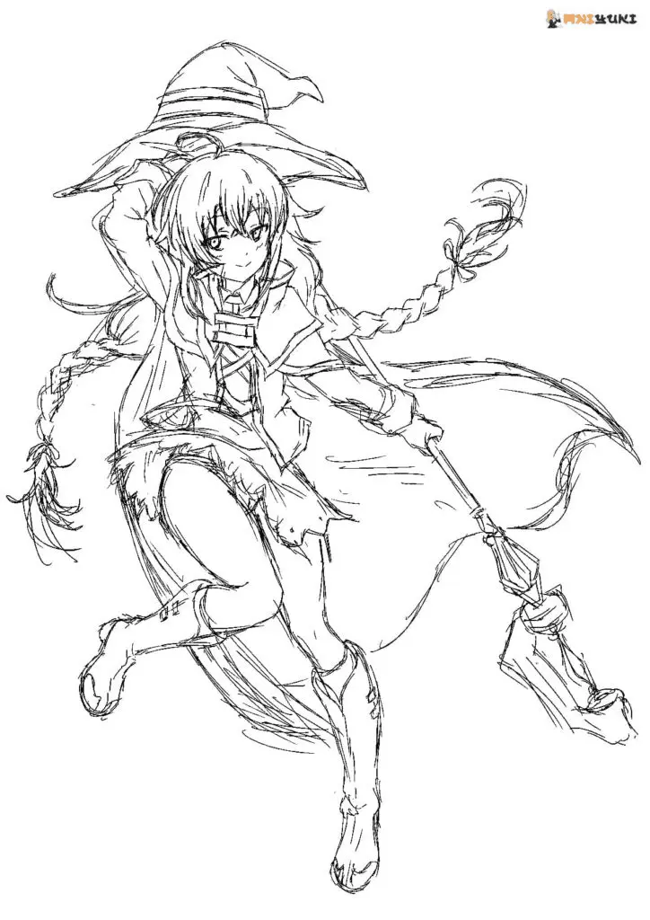 Mushoku Tensei Jobless Reincarnation Coloring Pages 41