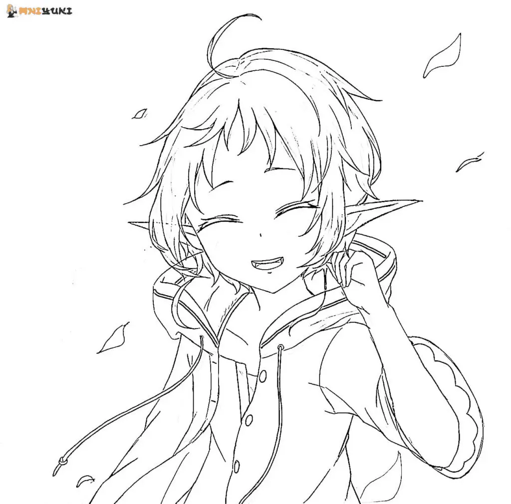 Mushoku Tensei Jobless Reincarnation Coloring Pages 44