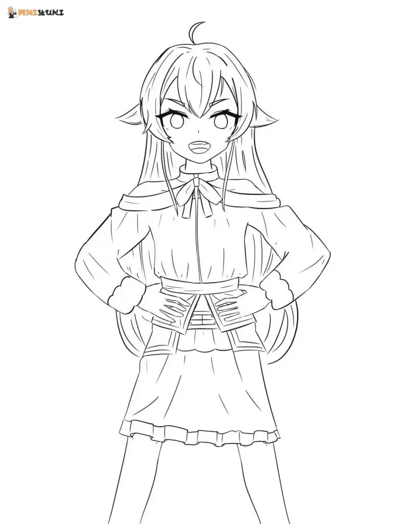 Mushoku Tensei Jobless Reincarnation Coloring Pages 46