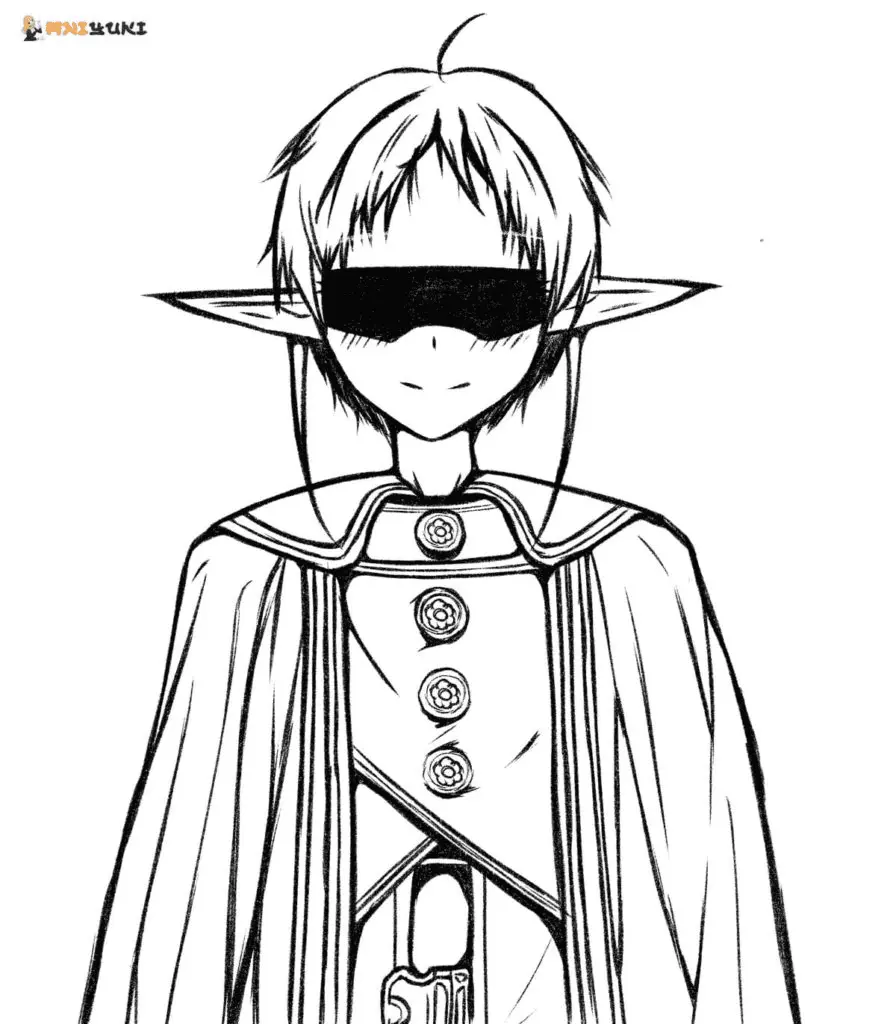 Mushoku Tensei Jobless Reincarnation Coloring Pages 8