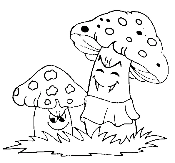 Mushroom Coloring Pages 136