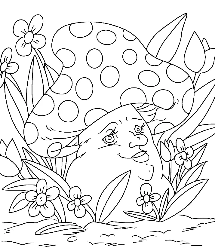 Mushroom Coloring Pages 137