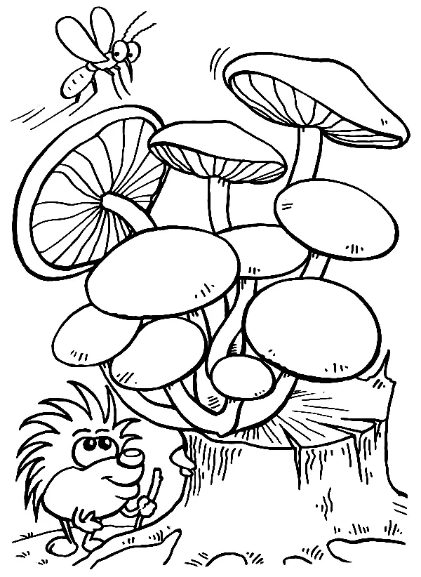 Mushroom Coloring Pages 142