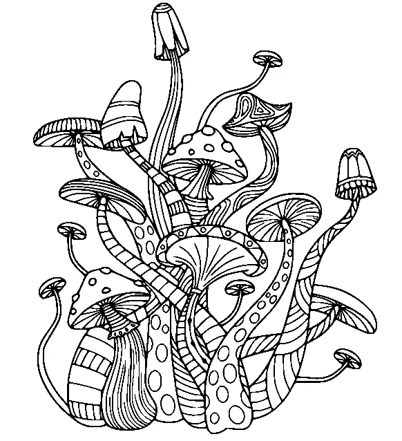 Mushroom Coloring Pages 158
