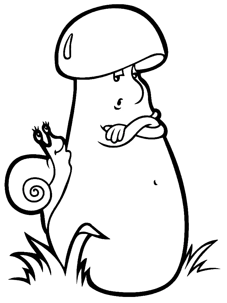 Mushroom Coloring Pages