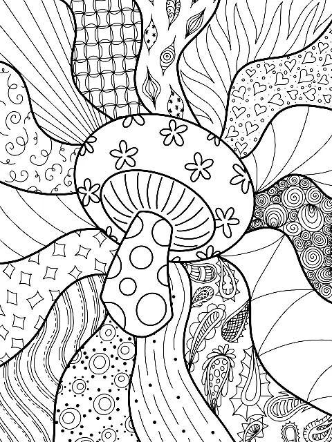 Mushroom Coloring Pages 39