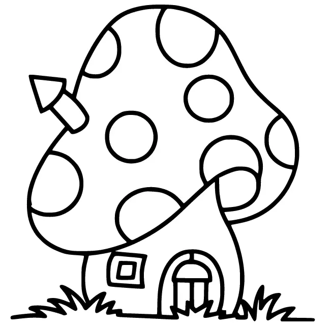 Mushroom Coloring Pages 5