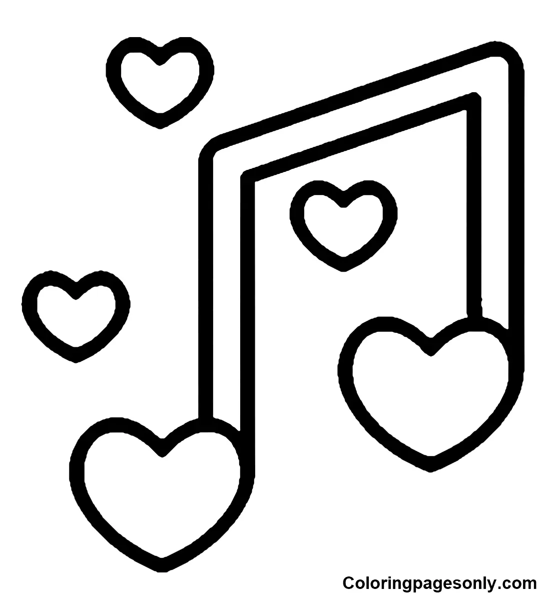 Notas Musicales Para Colorear 1