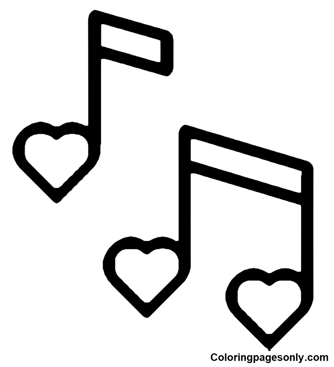 Notas Musicales Para Colorear 13
