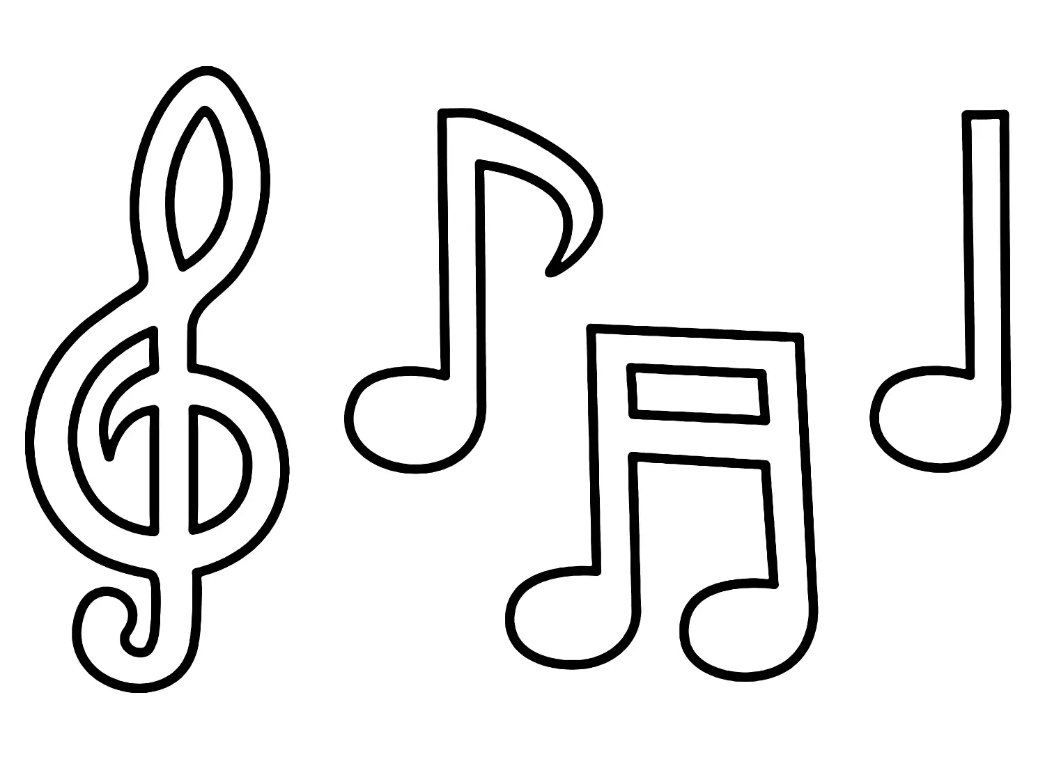 Notas Musicales Para Colorear 19