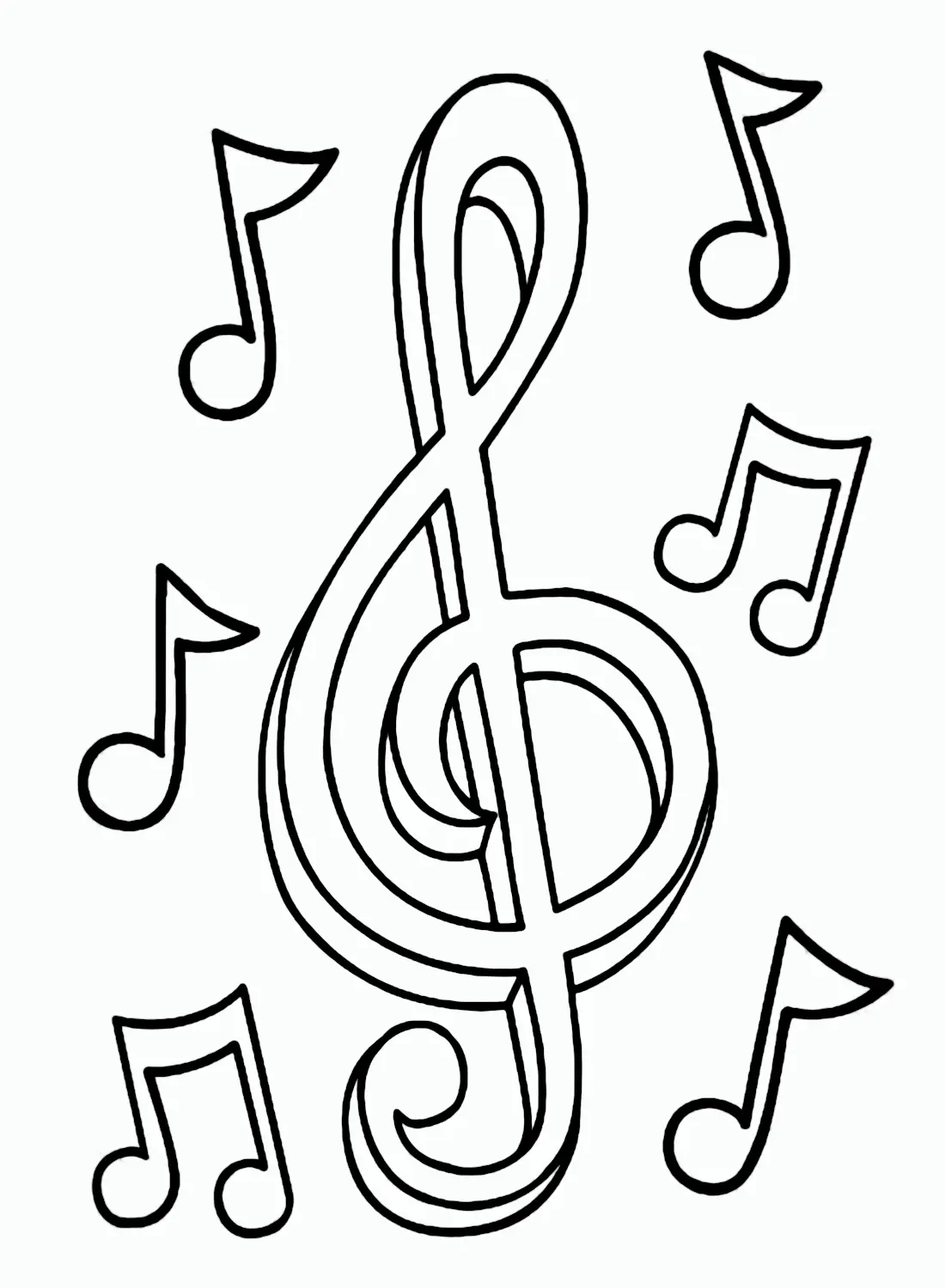 Notas Musicales Para Colorear 2