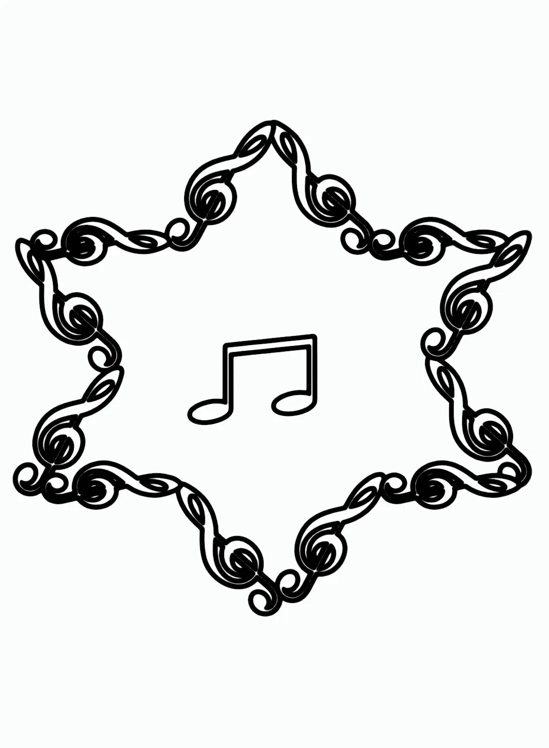 Desenhos de Notas Musicais Para Colorir
