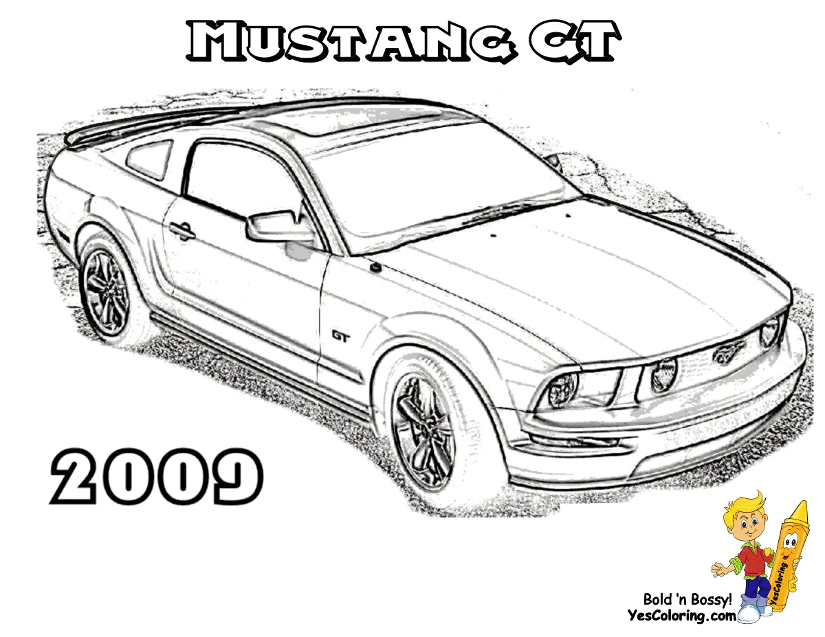 Mustang Coloring Pages 13