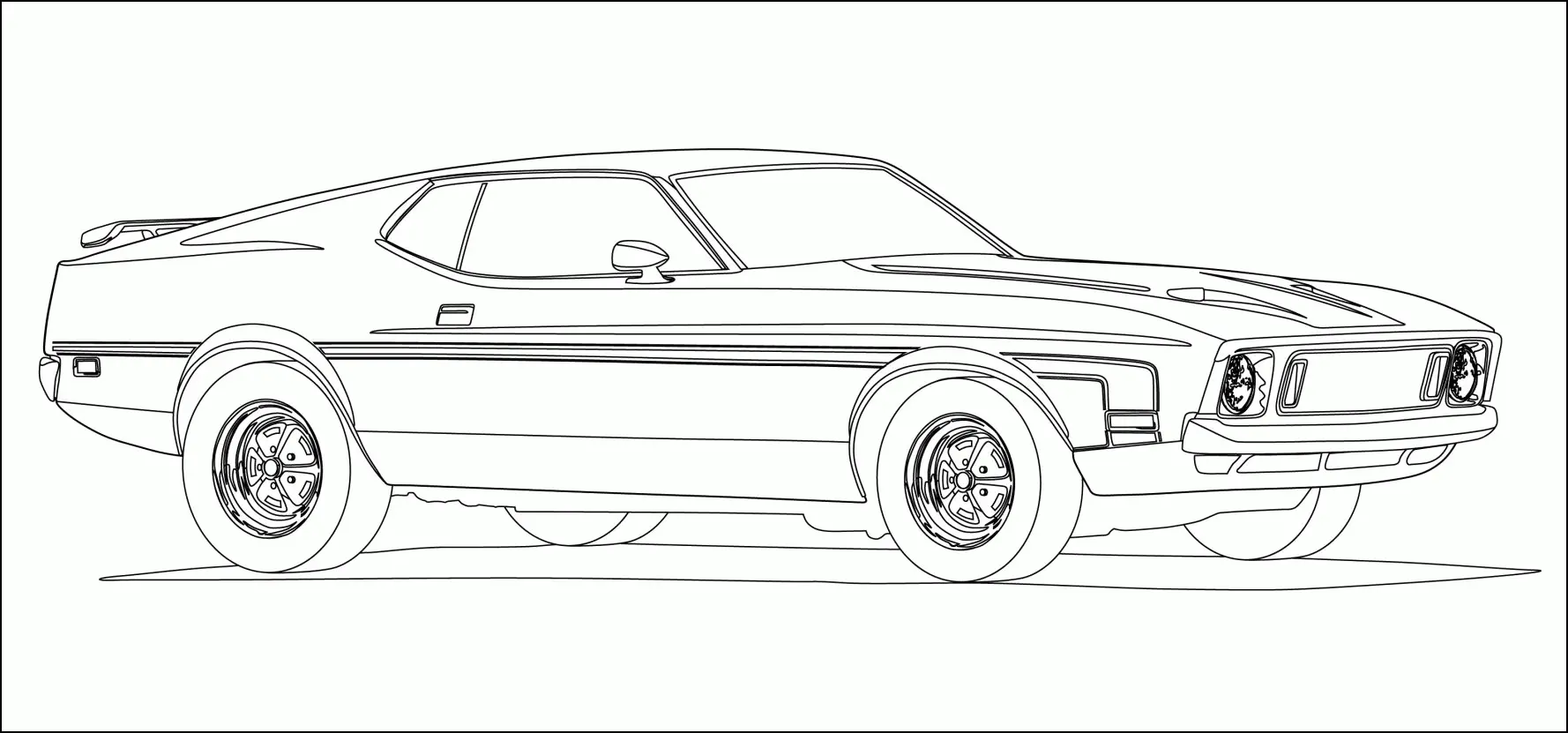 Mustang Coloring Pages 14