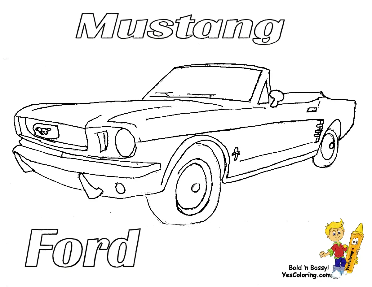 Mustang Coloring Pages 17