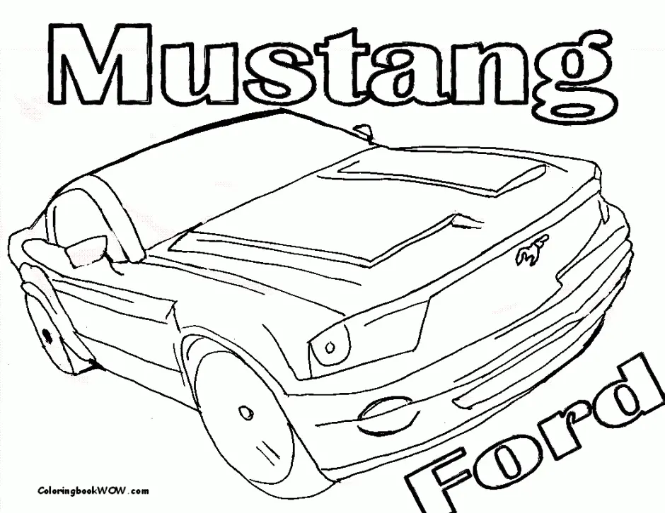 Mustang Coloring Pages 2