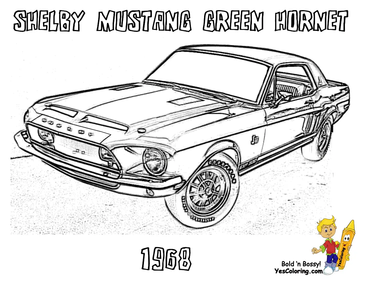 Mustang Coloring Pages 26