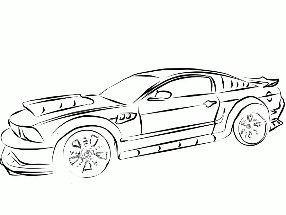 Mustang Coloring Pages 5