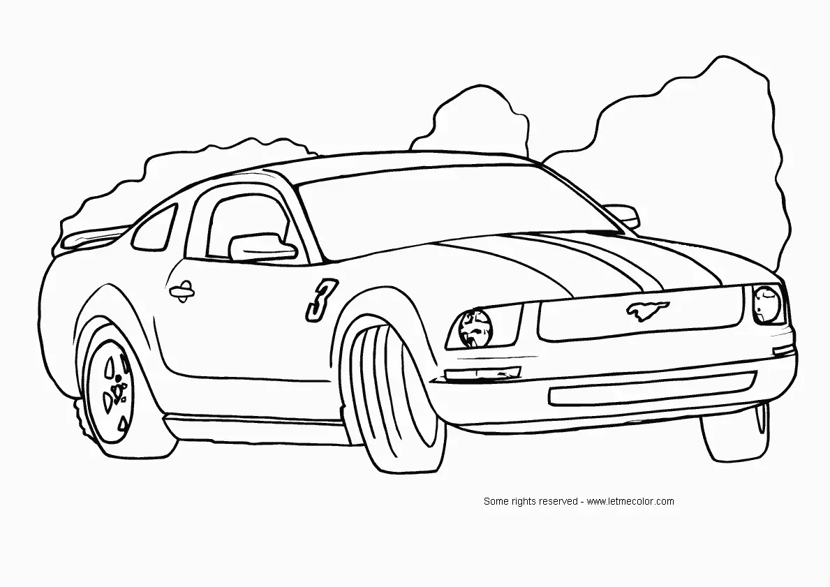 Mustang Coloring Pages 8