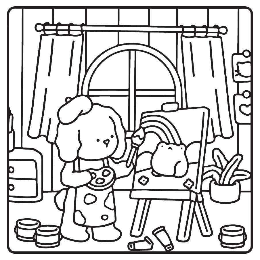 My Fuzzy Buddies Coloring Pages 14