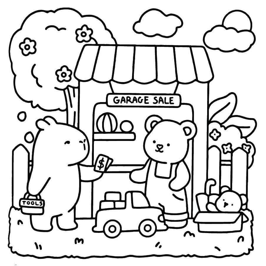 My Fuzzy Buddies Coloring Pages 17
