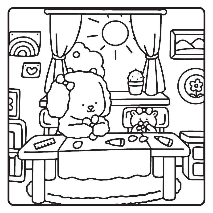 My Fuzzy Buddies Coloring Pages 18