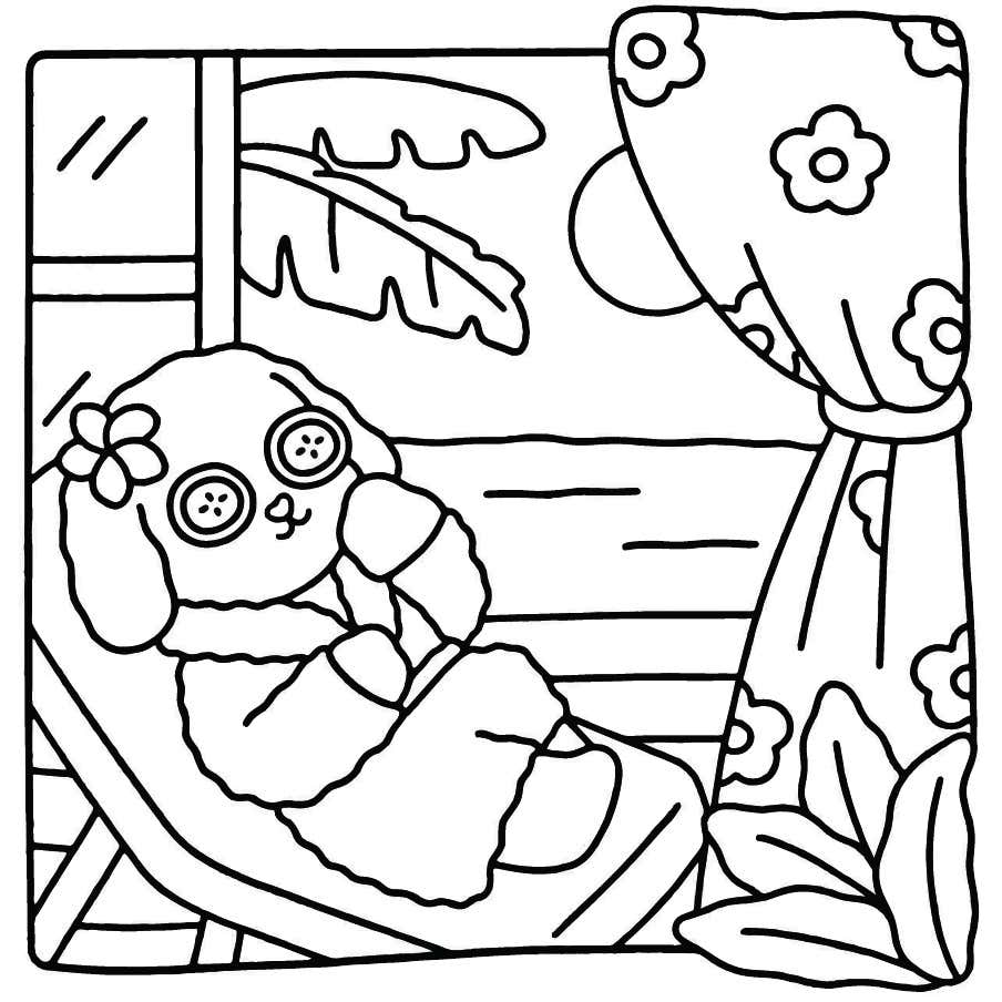 My Fuzzy Buddies Coloring Pages 2