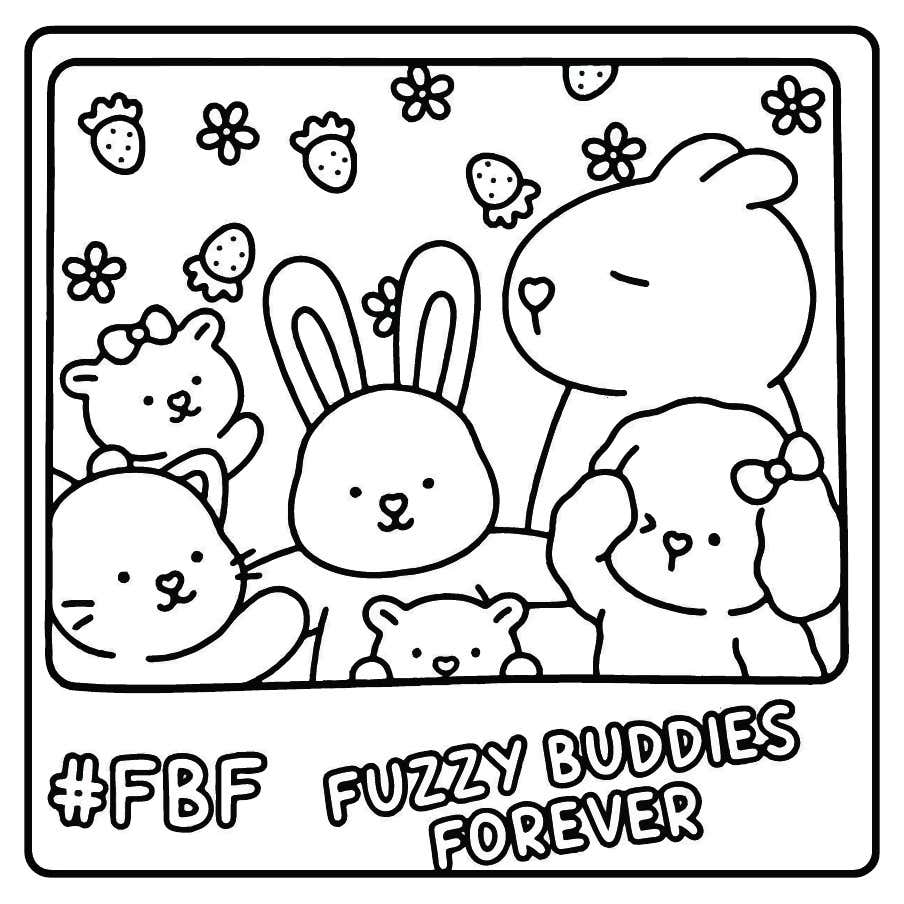 My Fuzzy Buddies Coloring Pages 23
