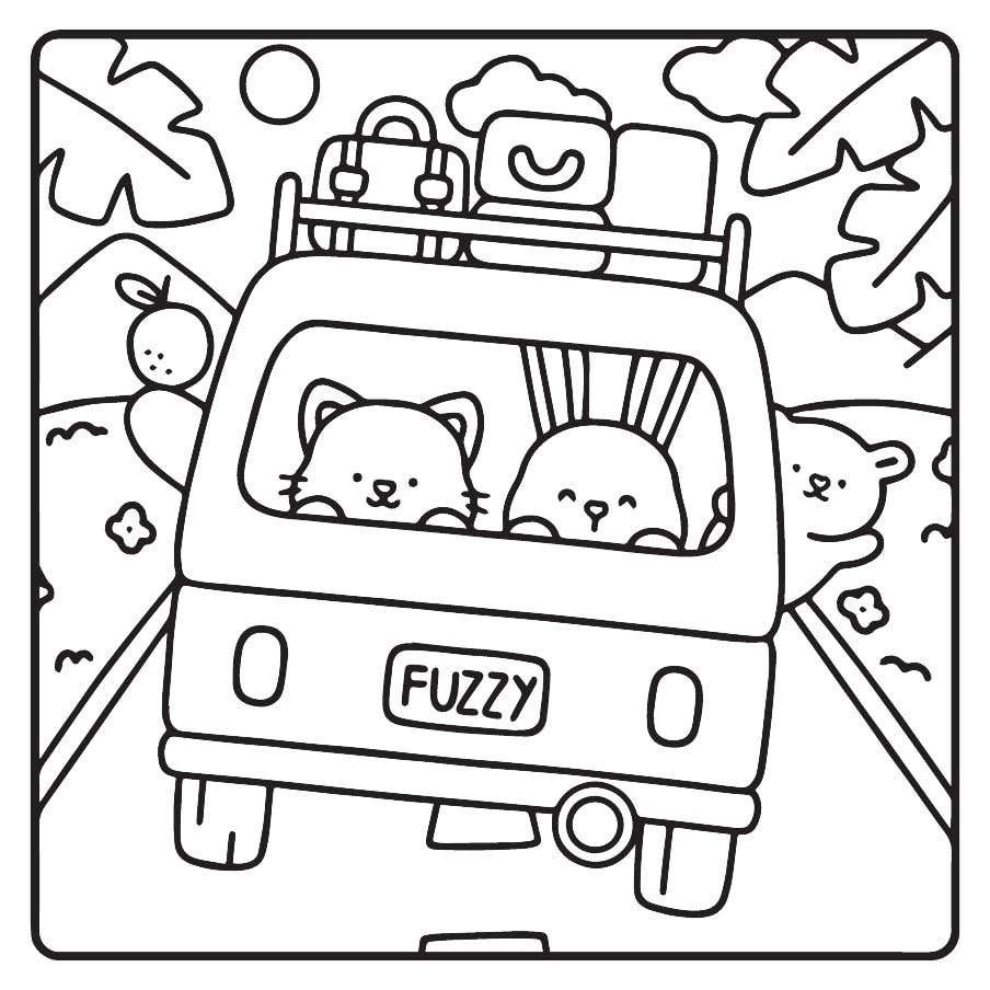 My Fuzzy Buddies Coloring Pages 29