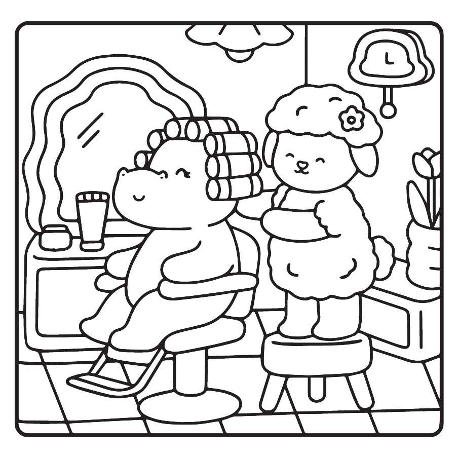 My Fuzzy Buddies Coloring Pages 35