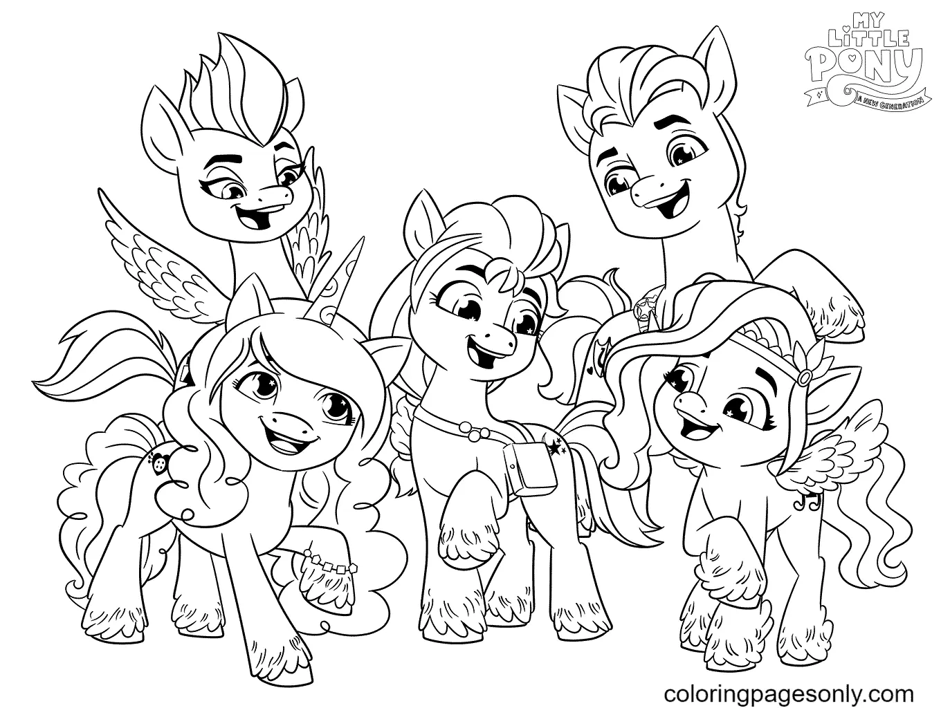 Mein kleines Pony Eine neue Generation Ausmalbilder 1