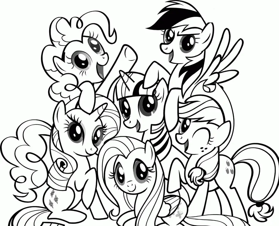 Mi Pequeno Pony Para Colorear 1