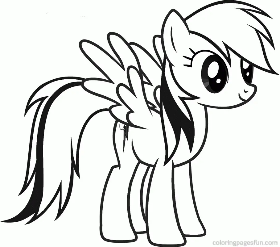 Mi Pequeno Pony Para Colorear 12