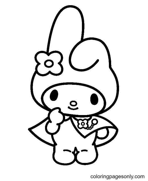 My Melody Para Colorear 29