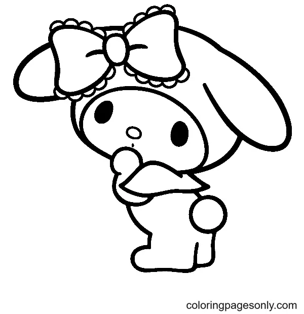 My Melody Para Colorear 3