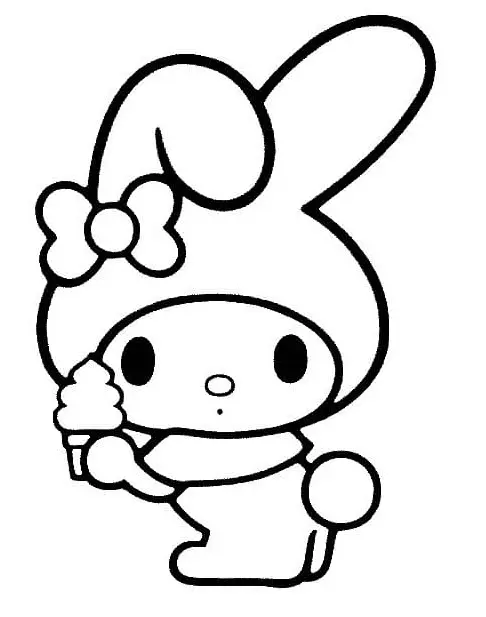 My Melody Para Colorear 30