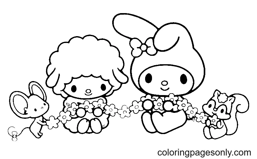 My Melody Para Colorear 33