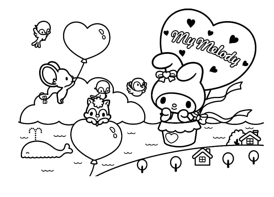 My Melody Para Colorear 44