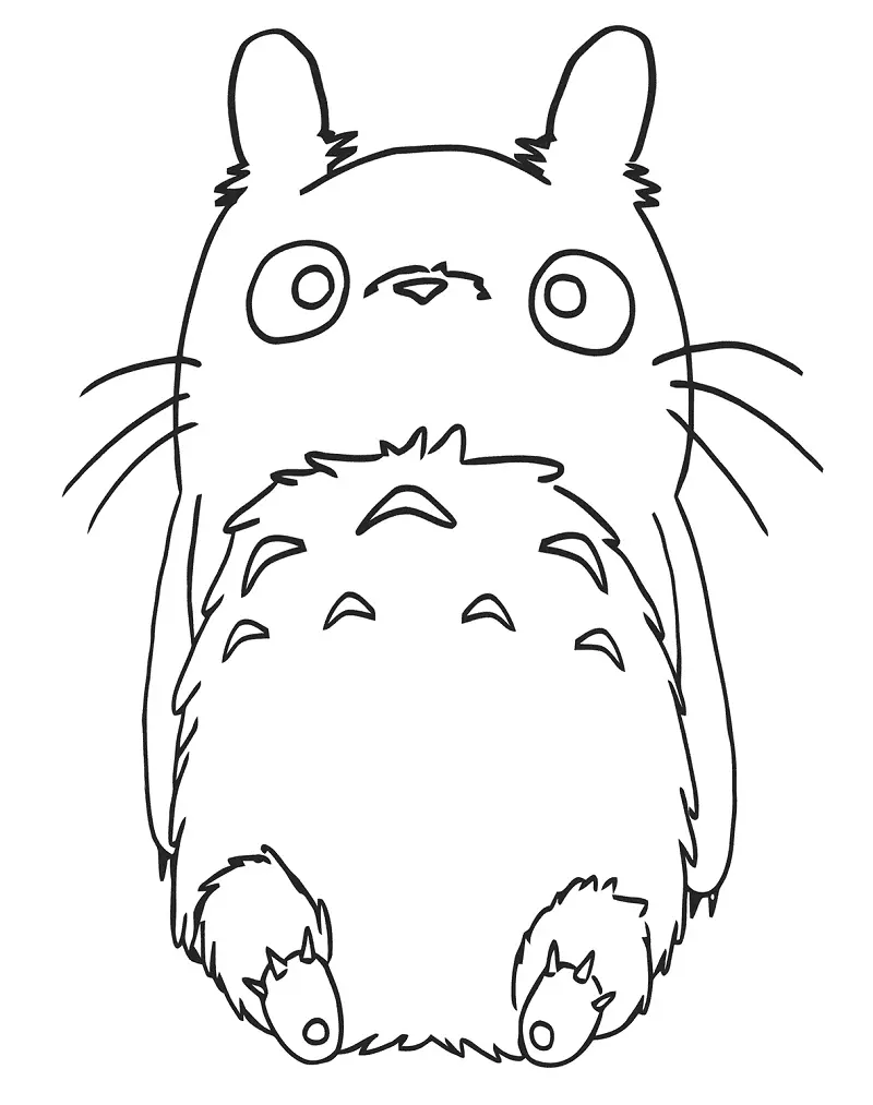 Mi Vecino Totoro Para Colorear
