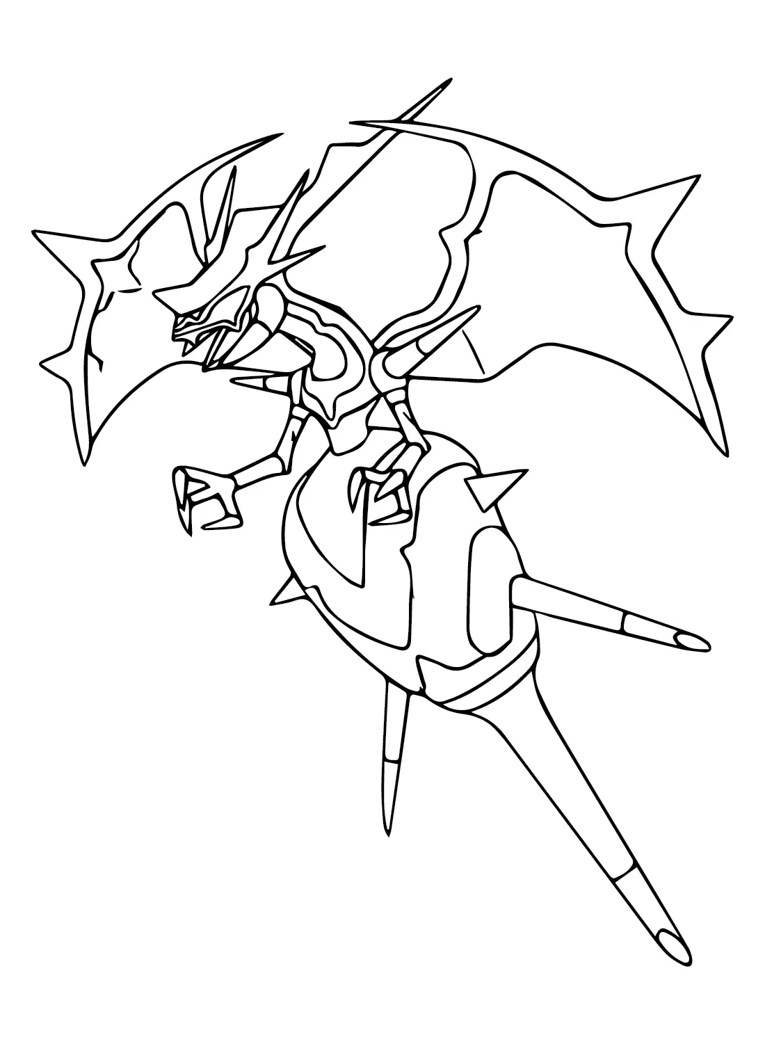 Naganadel Coloring Pages 16